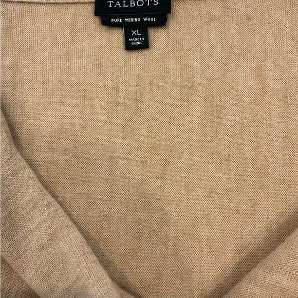 Talbots Merino wool drape neck sweater - Picture 4 of 8